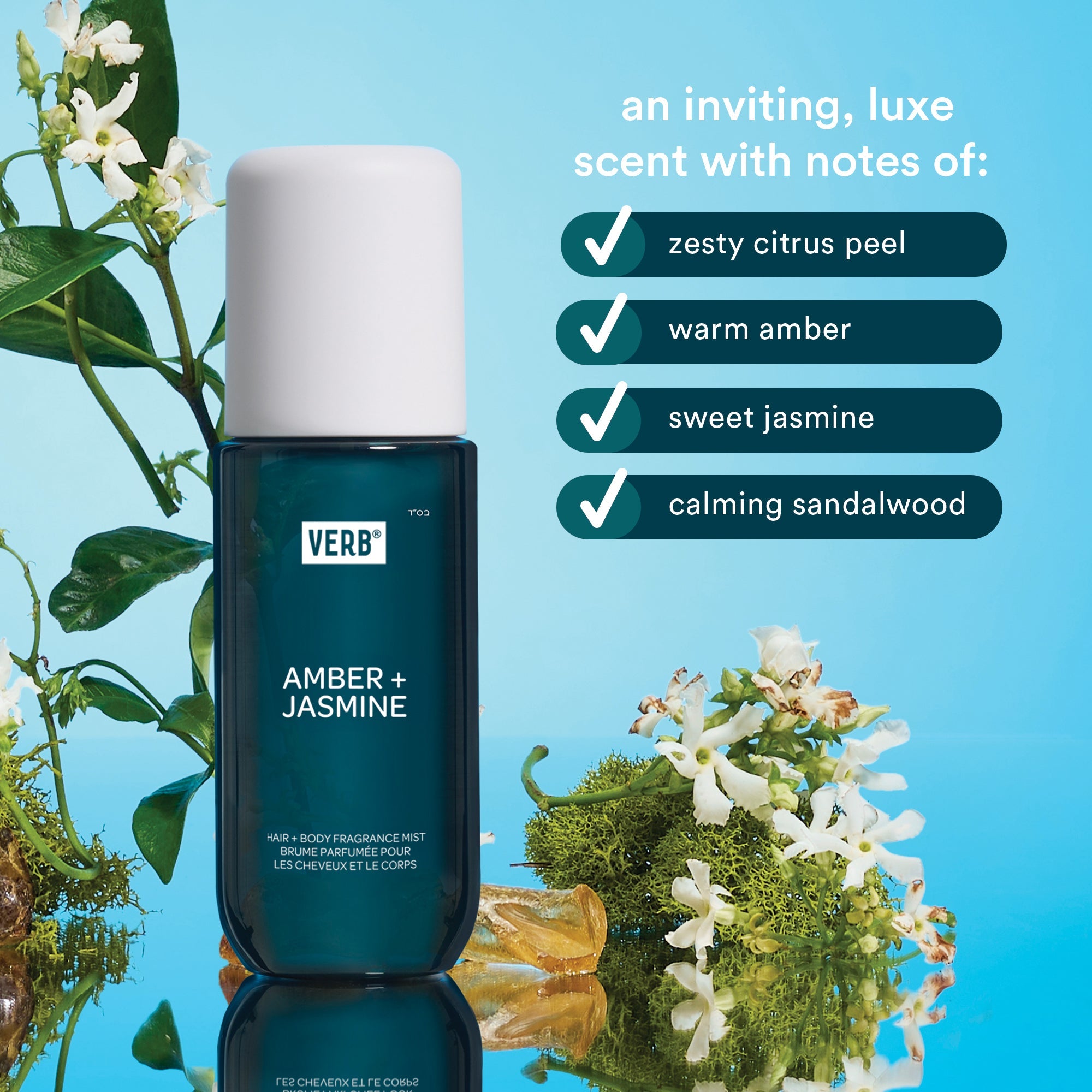 Verb Amber + Jasmine Hair & Body Fragrance Mist