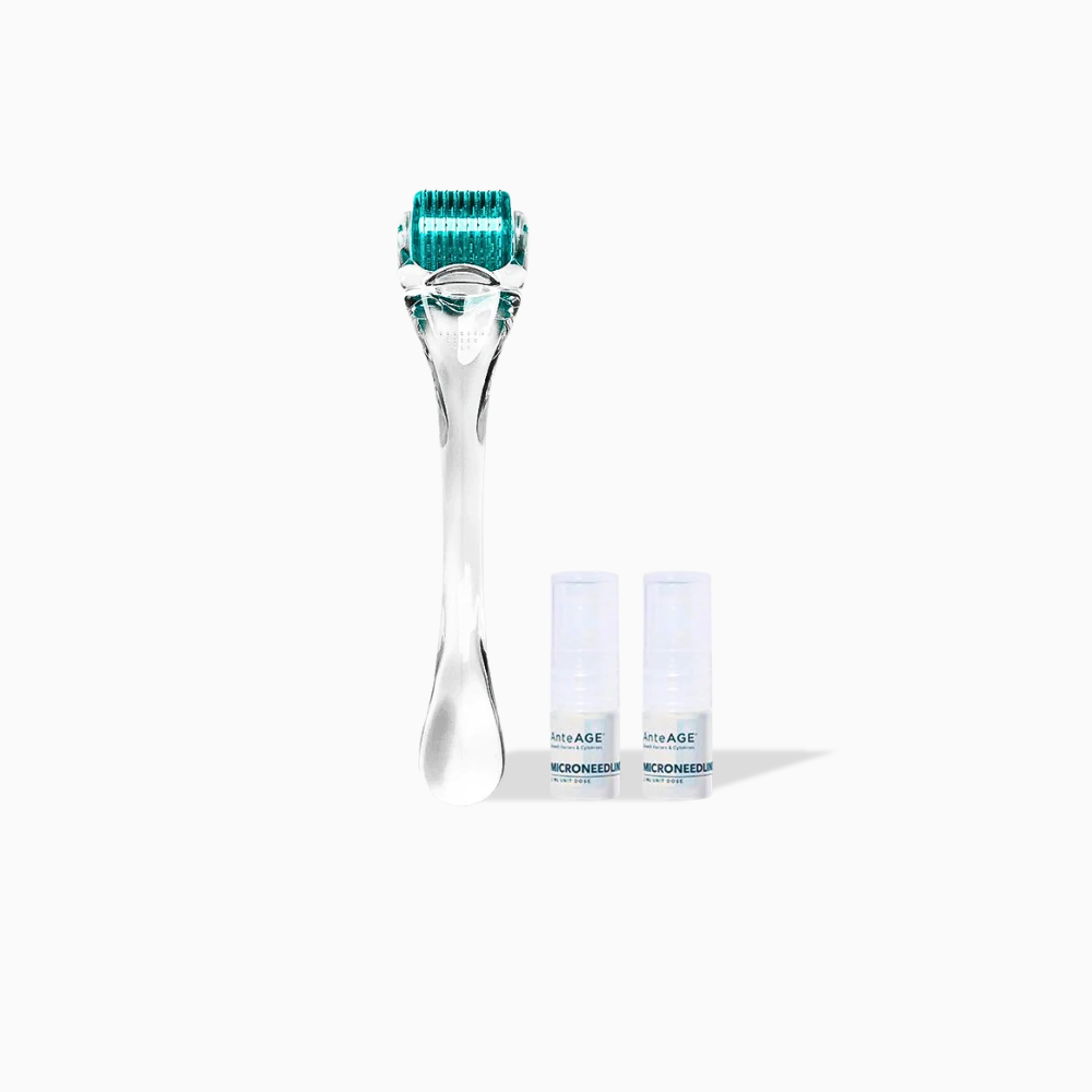 AnteAGE Home Microneedling System starter kit with roller