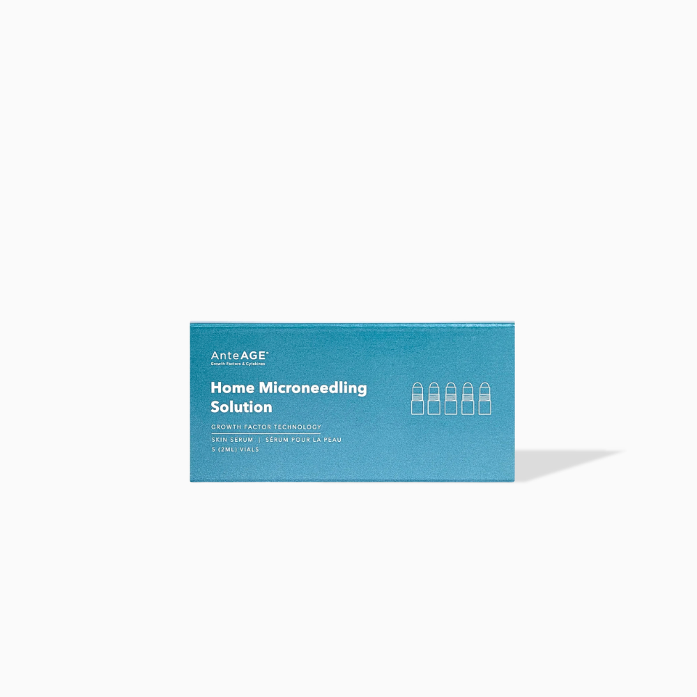 AnteAGE Home Microneedling Solution growth factor serum vial