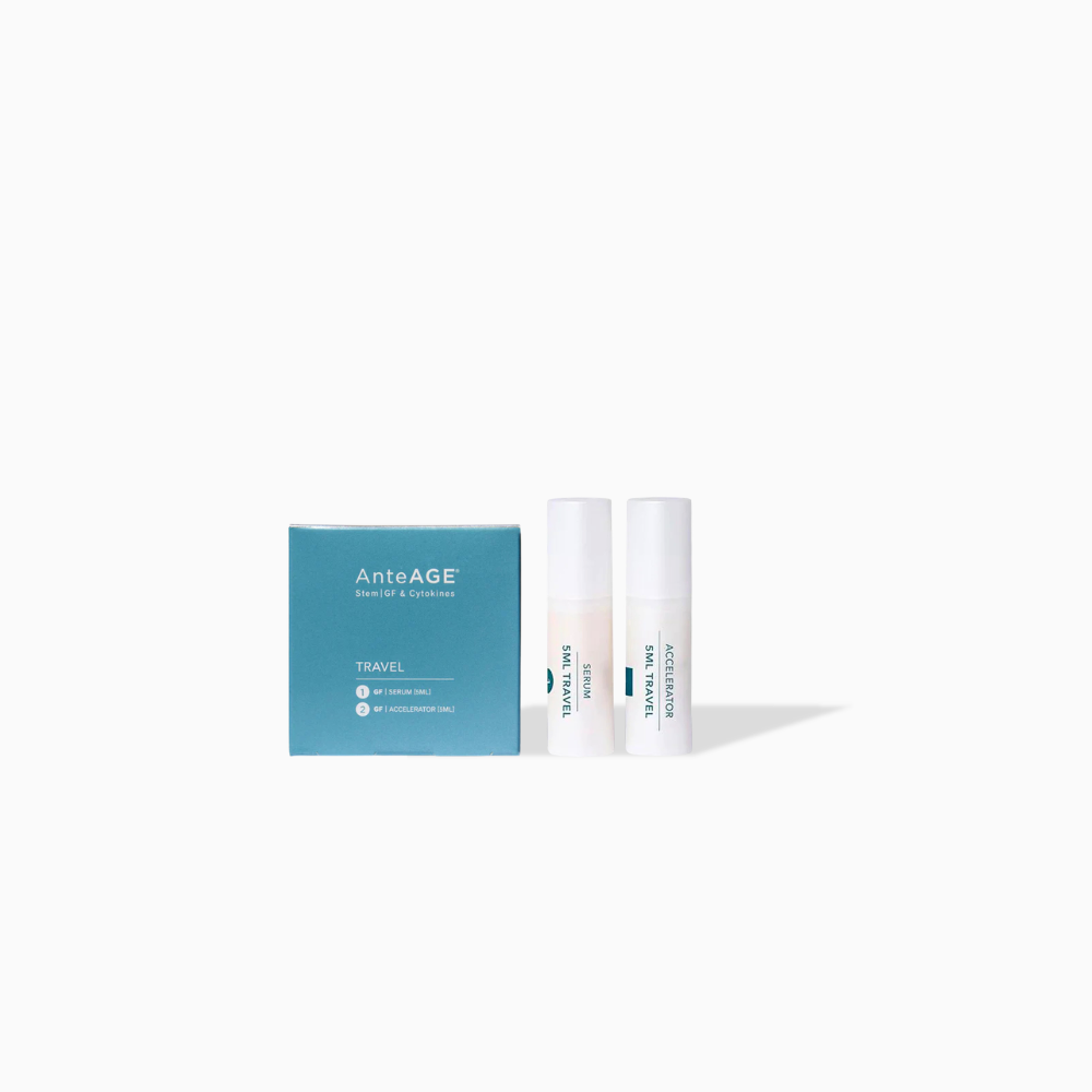 AnteAGE Skincare Travel Kit set with mini serum and accelerator
