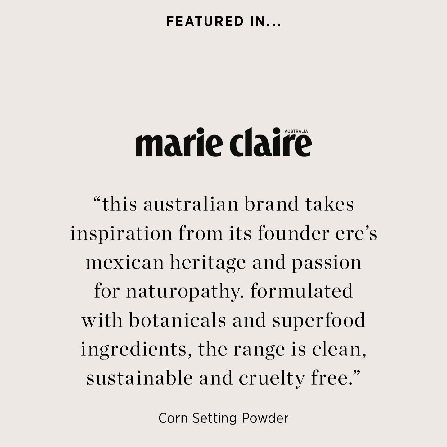 Ere Perez Corn Setting Powder - Skin Love Cream