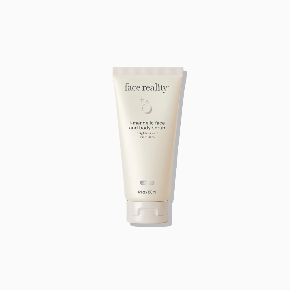 Face Reality Mandelic Face and Body Scrub exfoliating AHA scrub for body acne