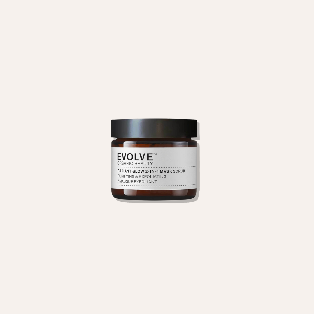 Evolve Organic Beauty Radiant Glow 2-in-1 Mask Scrub
