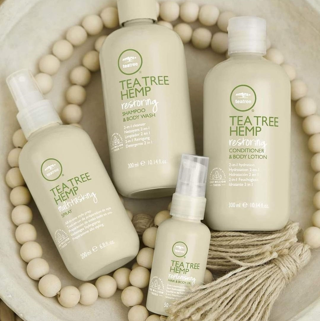 Paul Mitchell Tea & Cream | Replenishing Hemp Oil Hair Skin Love Tree Body