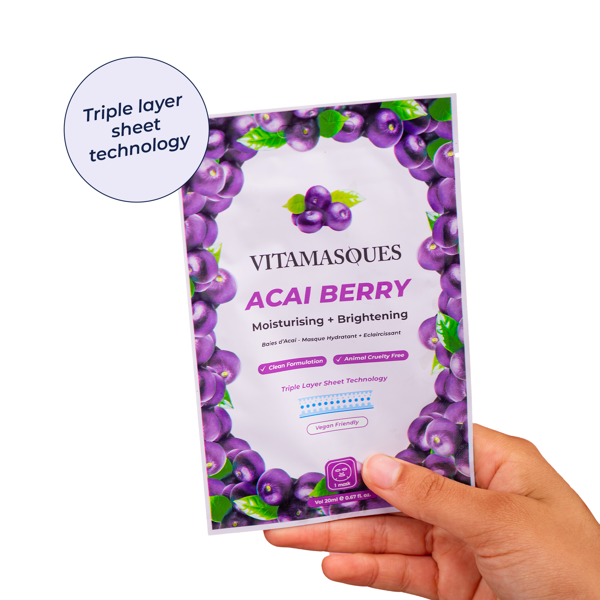 Acai Berry Face Sheet Mask