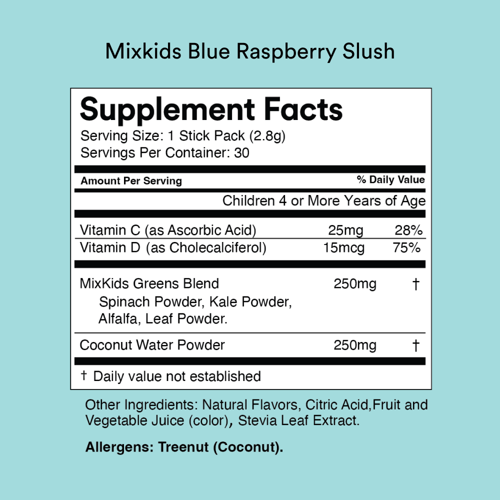 Mixhers Mixkids Hydration, Greens, & Vitamin C