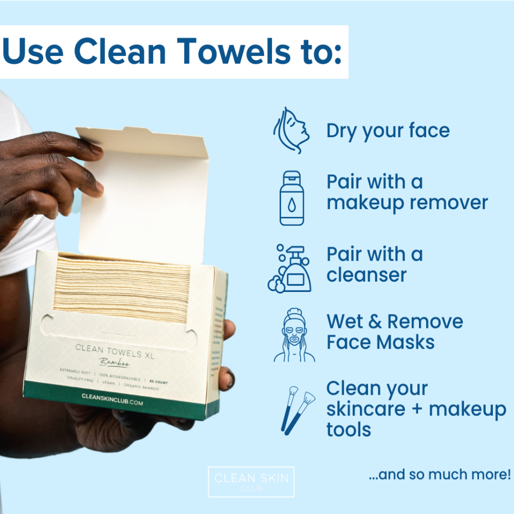 Clean Skin Club Clean Towels Xl Bamboo