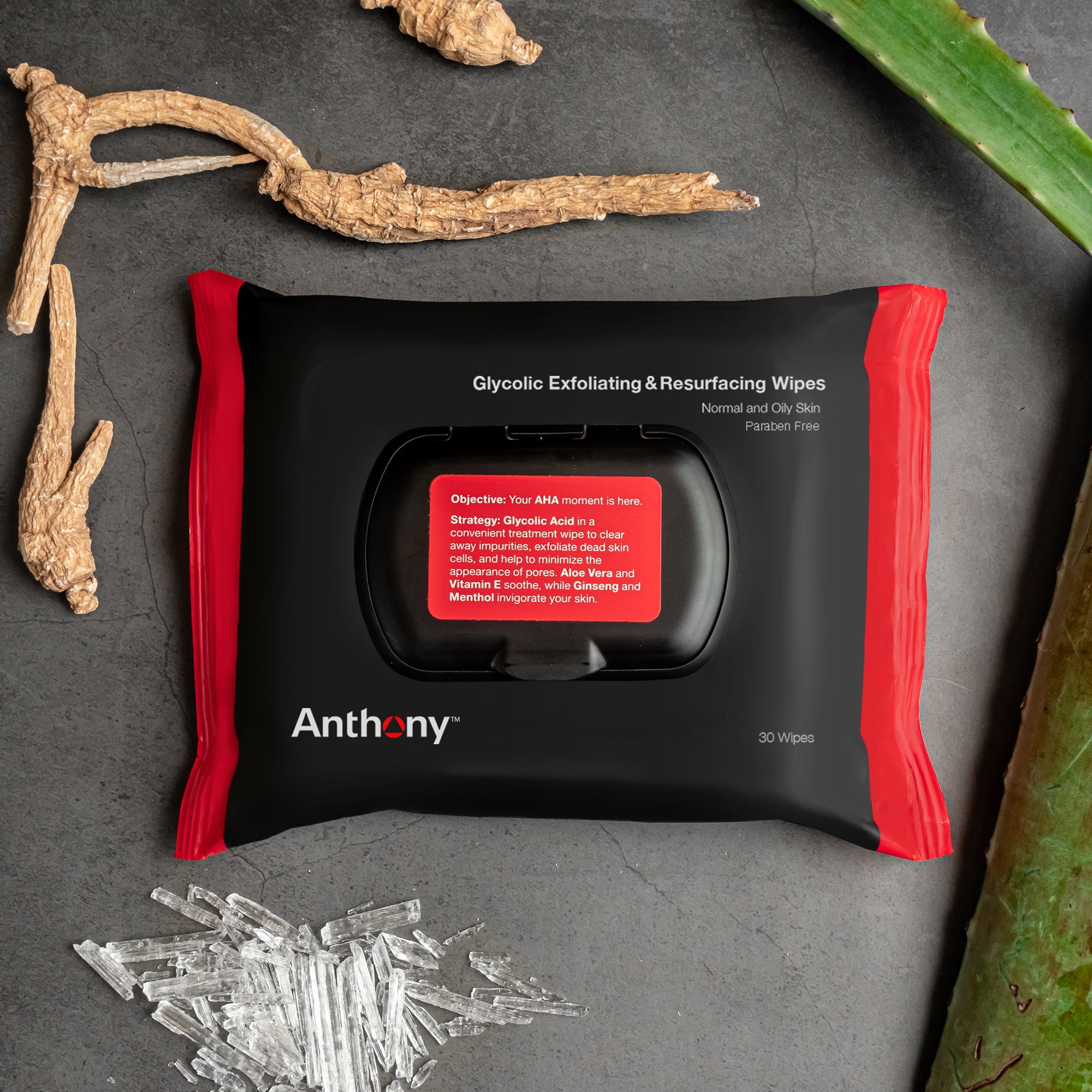 Anthony Glycolic Exfoliating and Resurfacing Wipes - Skin Love Cream