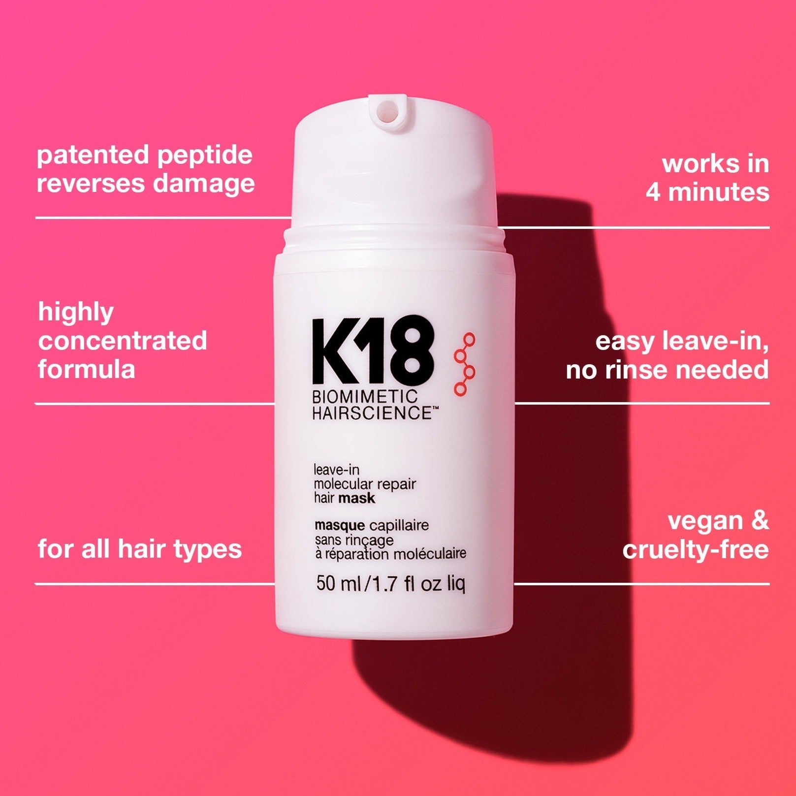 K18 Leave - in Molecular Repair Hair Mask - Skin Love Cream