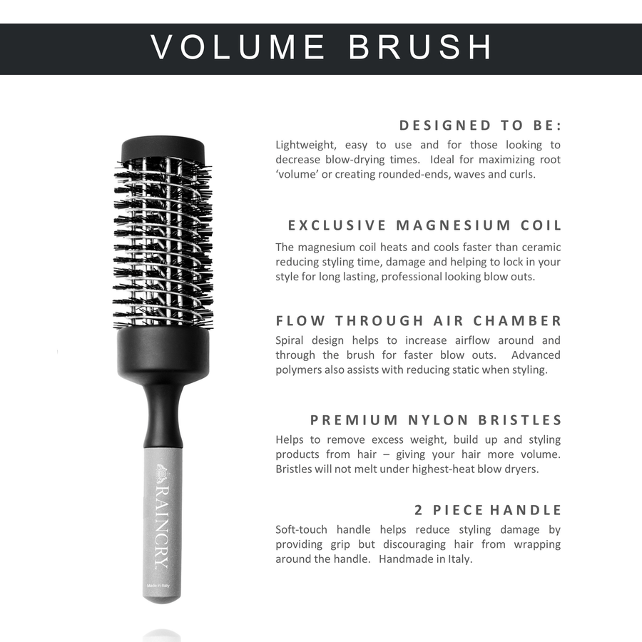 Raincry Volume - Magnesium Volumizing Brush - Skin Love Cream